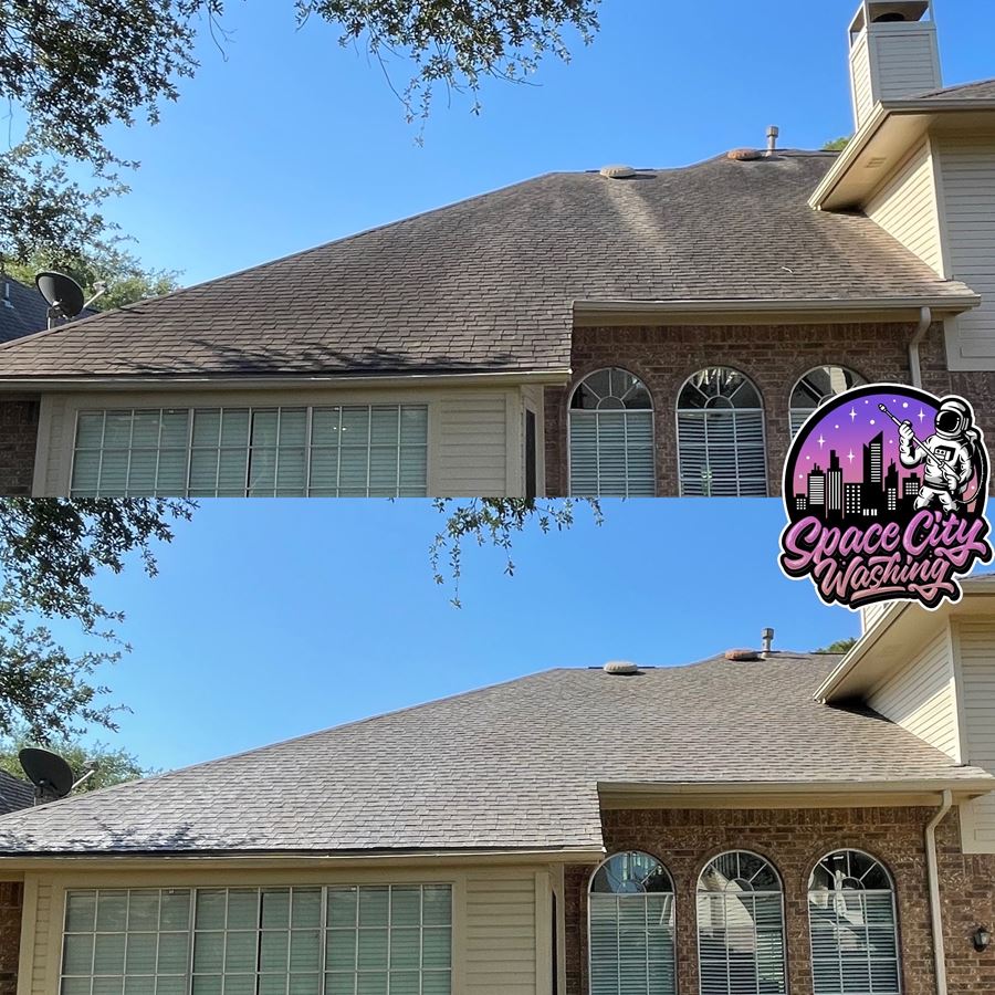 A Roof Cleaning in Cypress, TX