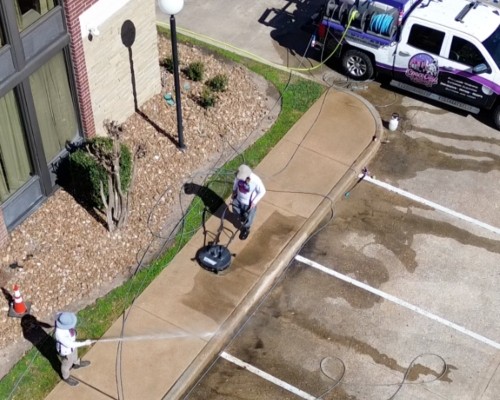 Commercial pressure washing solutions for Houston businesses